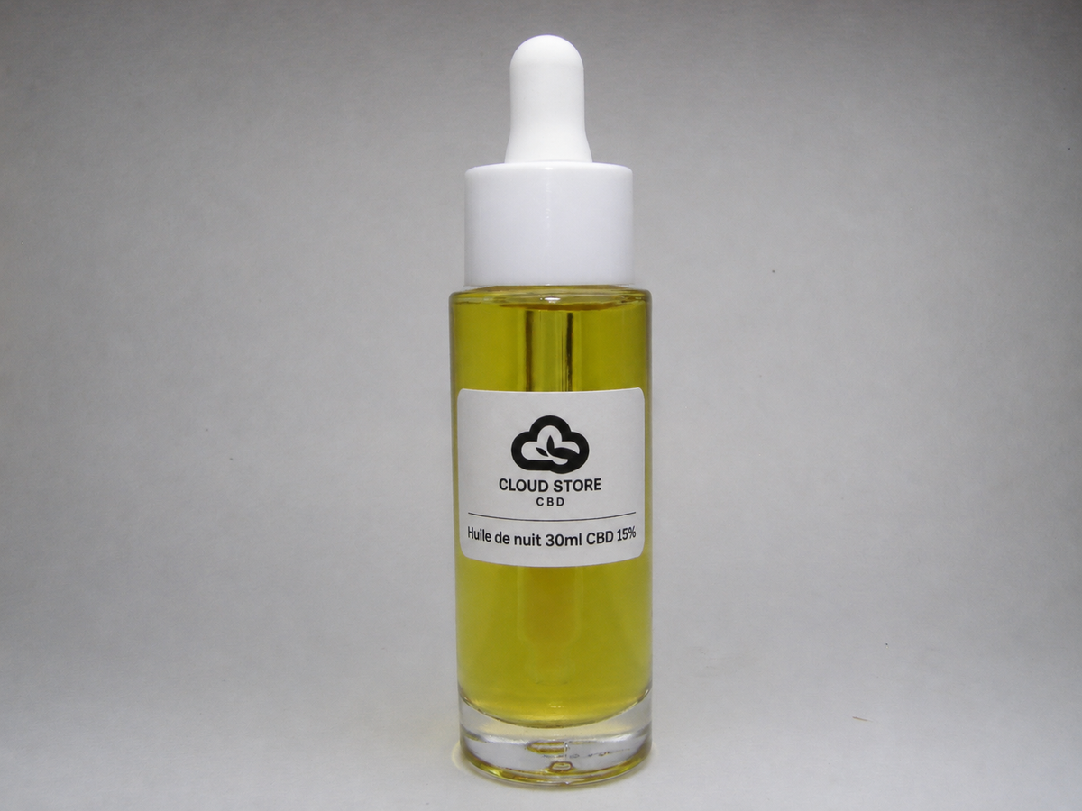 Huile de Nuit Visage CBD 15%